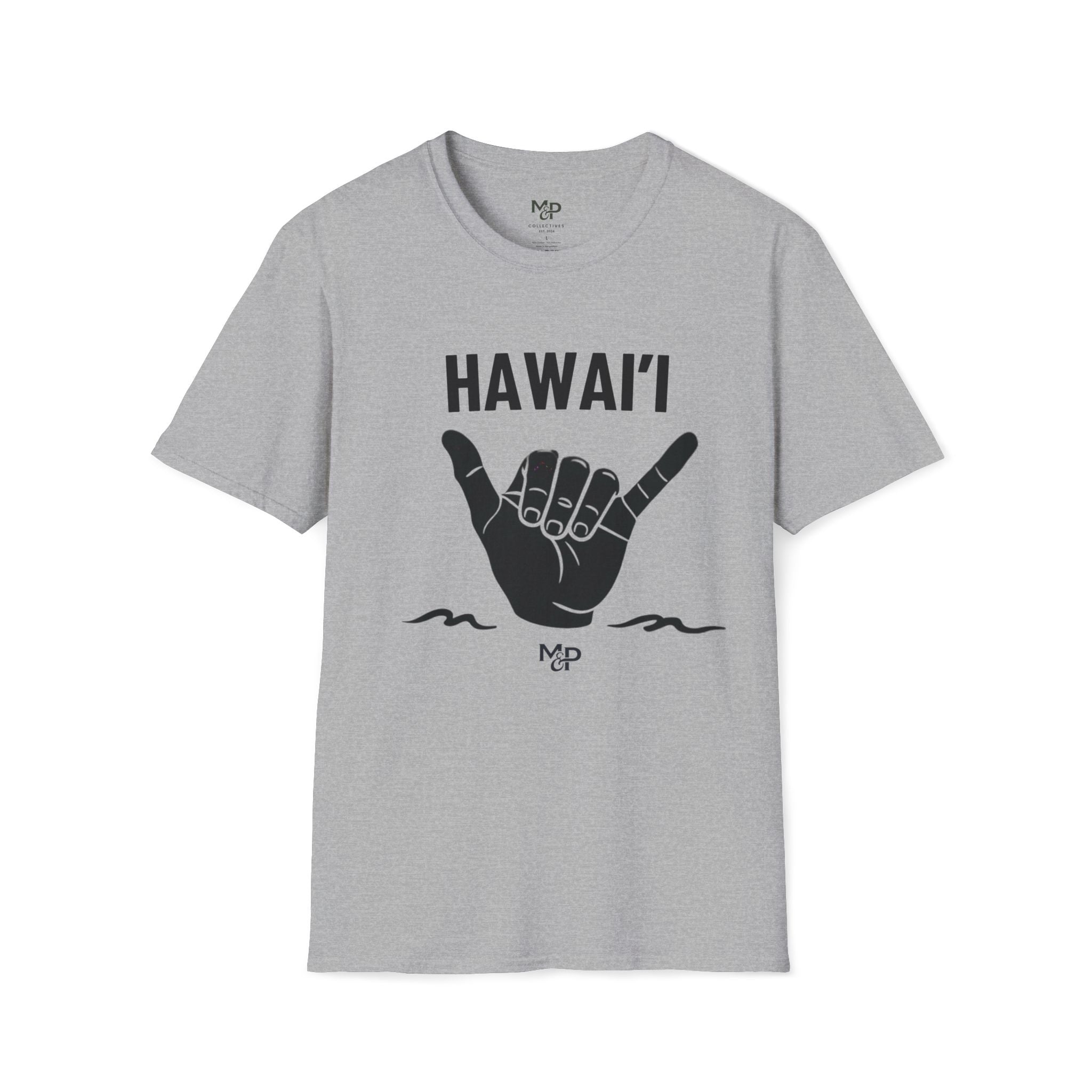 Hawaii Shaka Hand T-Shirt Island Aloha Graphic Tee by Printify