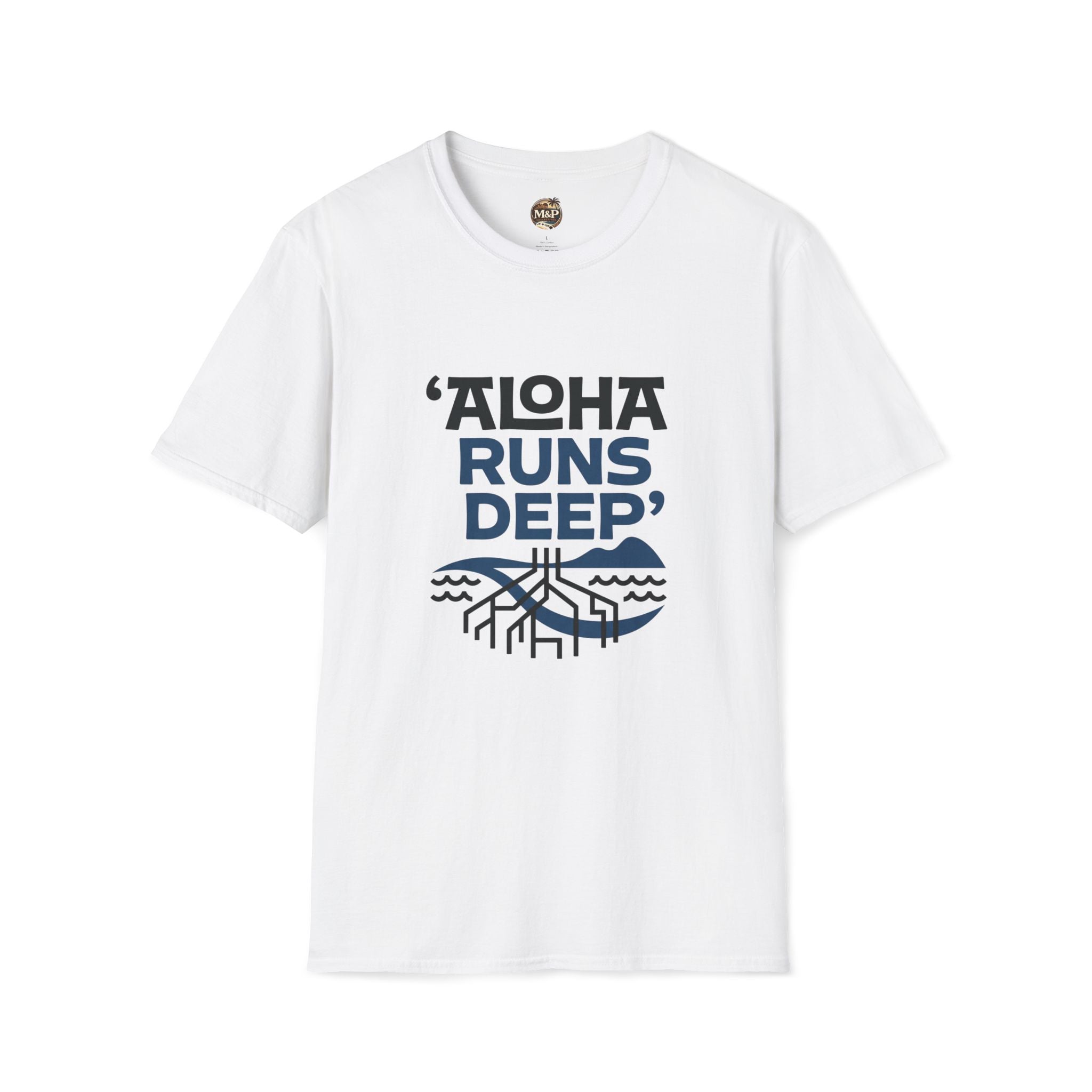 Aloha Runs Deep T-Shirt — Hawaiian Surf Vibe Tee by Printify