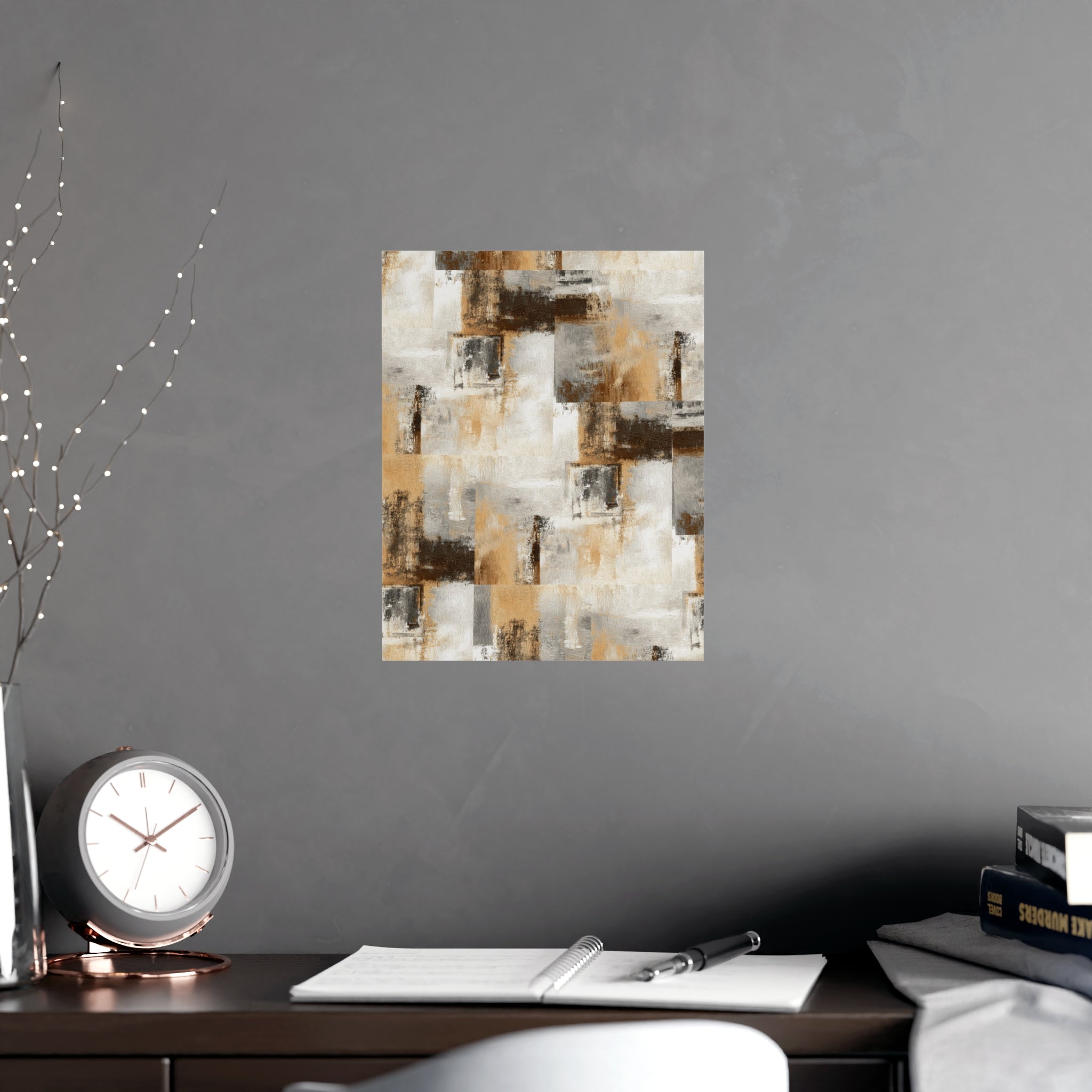 Abstract Wall Art Print Neutral Poster Pattern