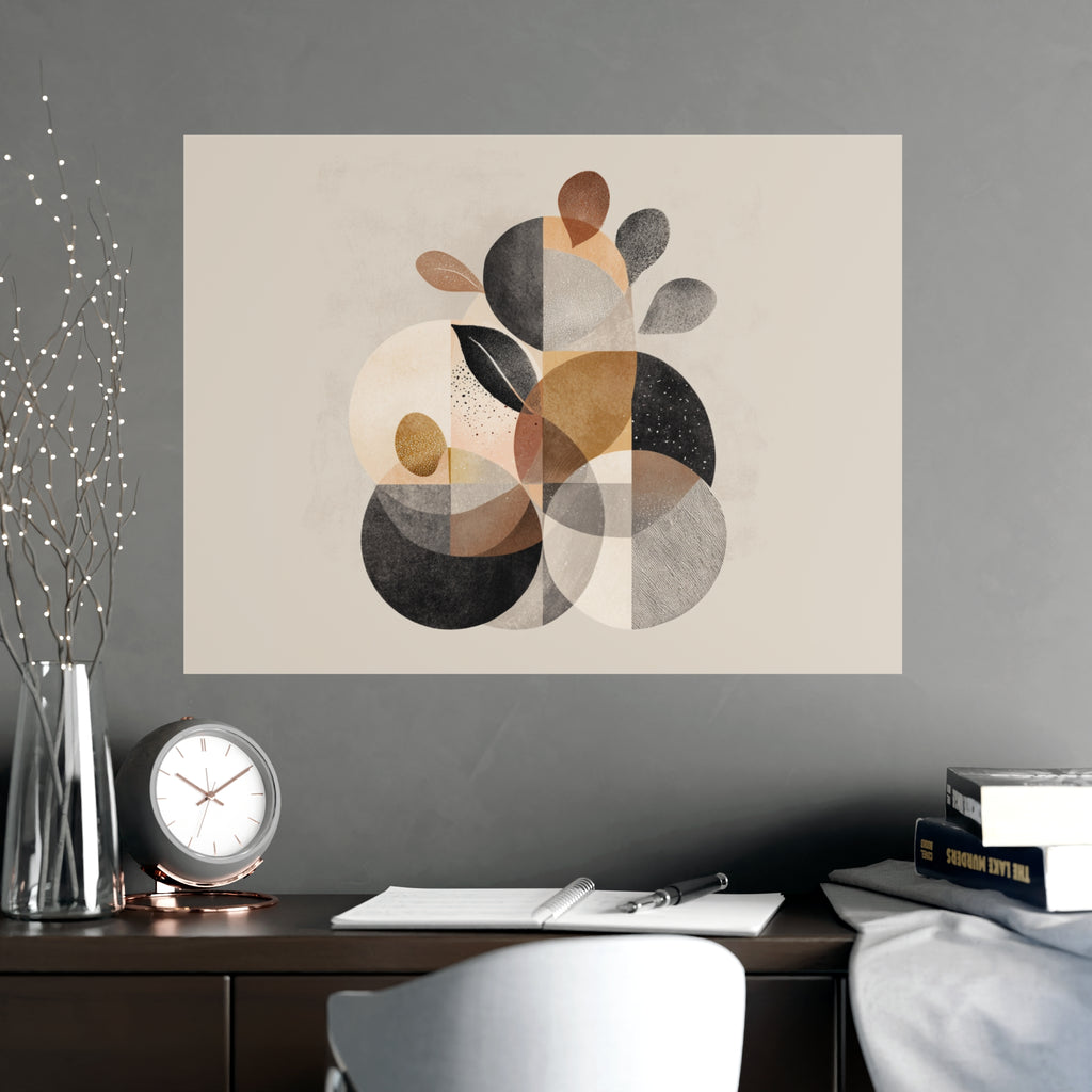 Abstract Wall Art Print Neutral Poster
