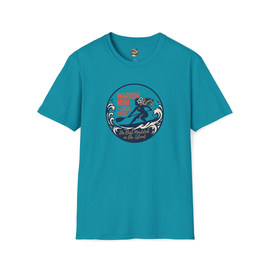 Warrior Mom "Da Best Maddah on Da Island" T-Shirt by Printify