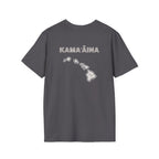 Kamaaina Hawaii Island T-Shirt Back Design by Printify