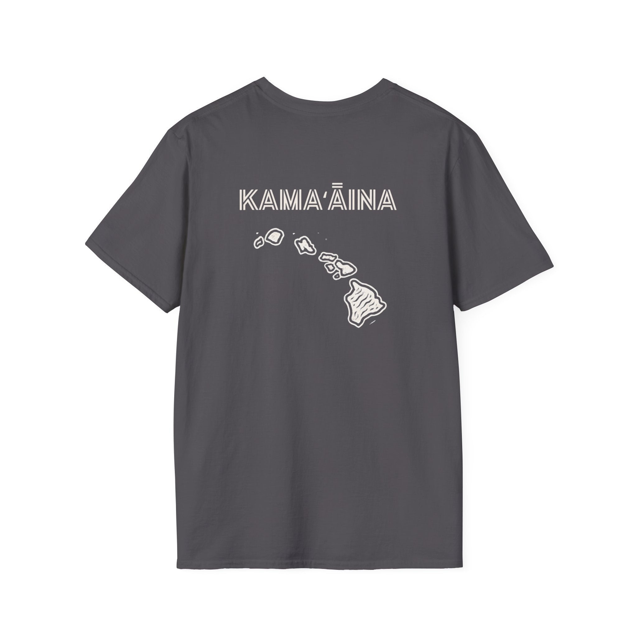 Kamaaina Hawaii Island T-Shirt Back Design by Printify