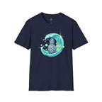 Chrome Pineapple Wave T-Shirt by Printify