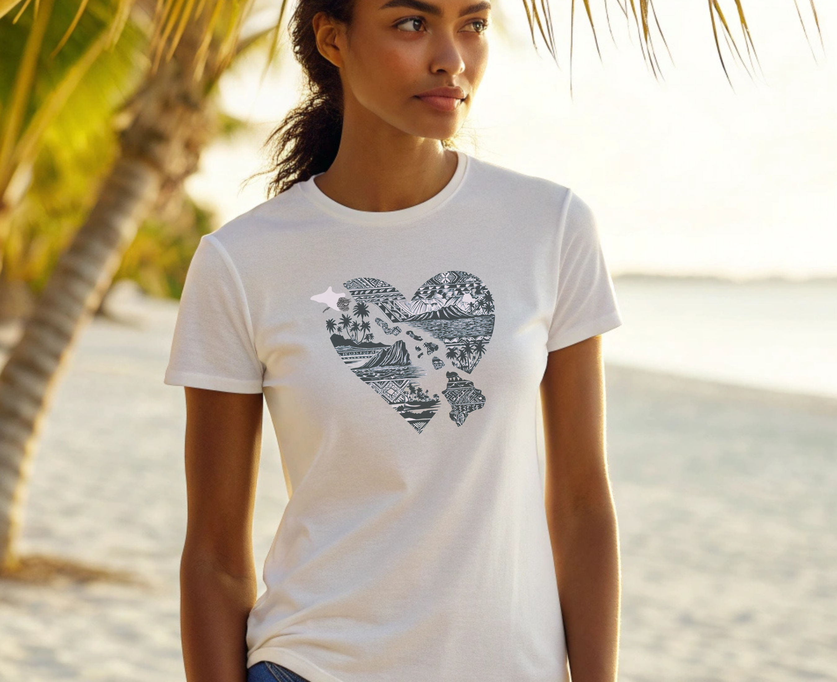 Hawaii Heart Unisex T-Shirt