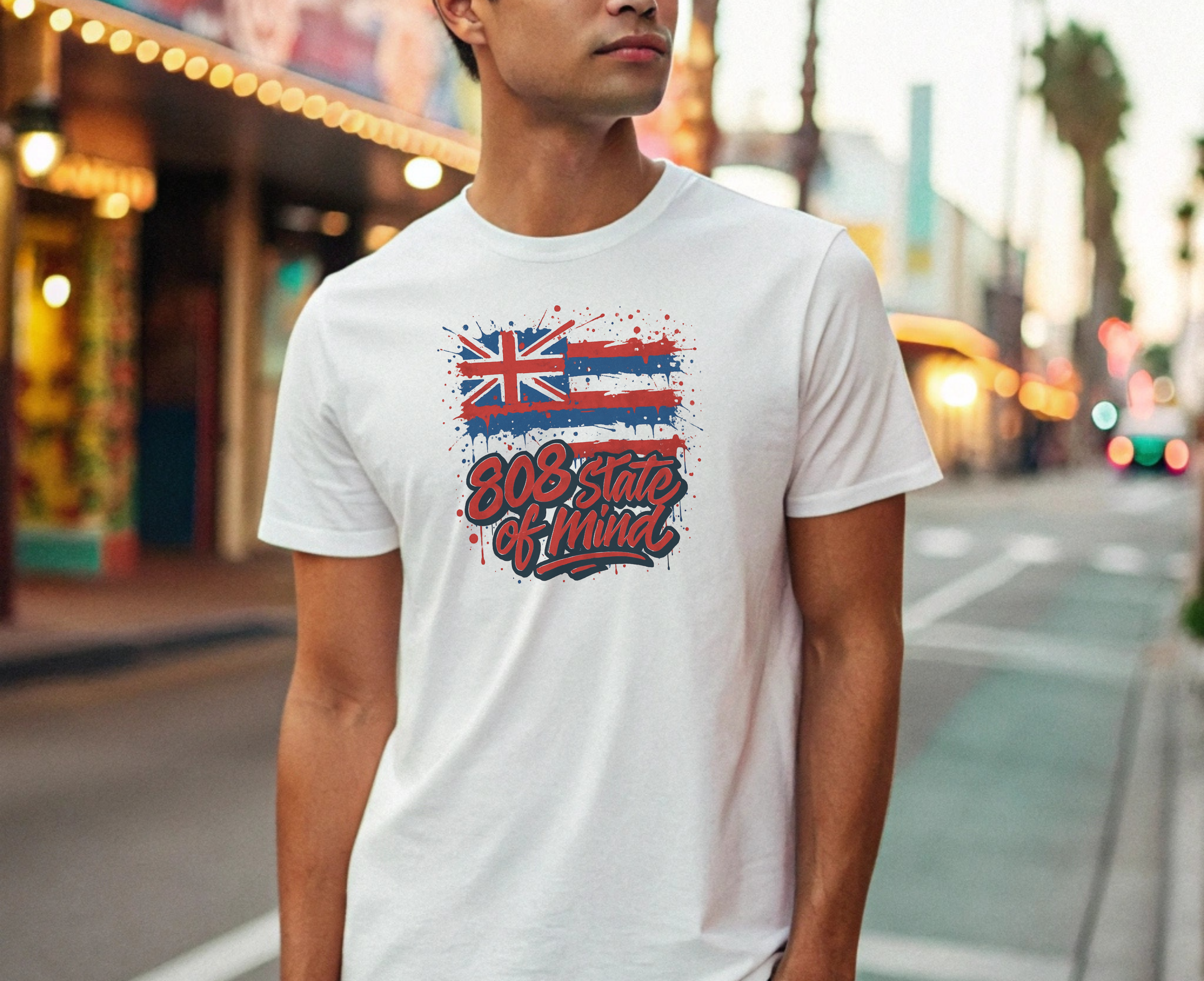 808 State of Mind Red Font Unisex T-Shirt