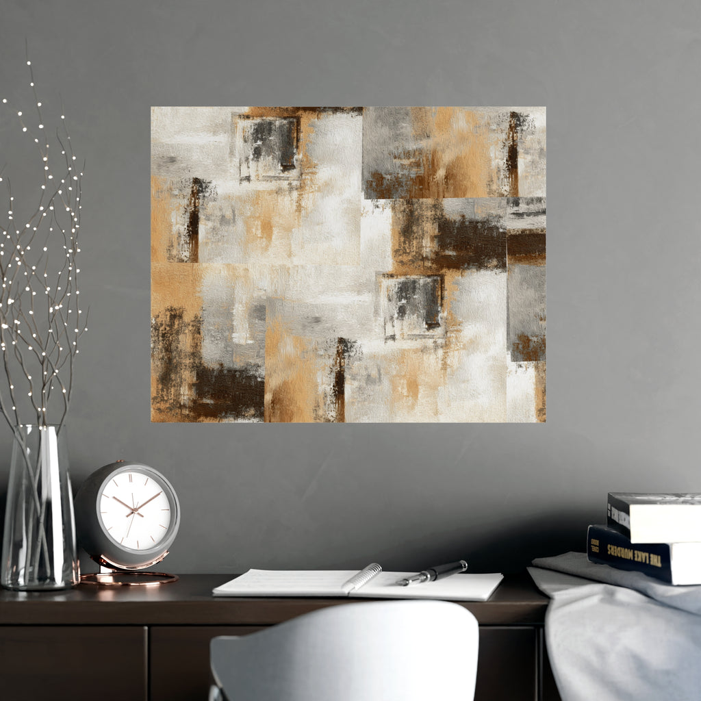 Abstract Wall Art Print Neutral Poster Pattern