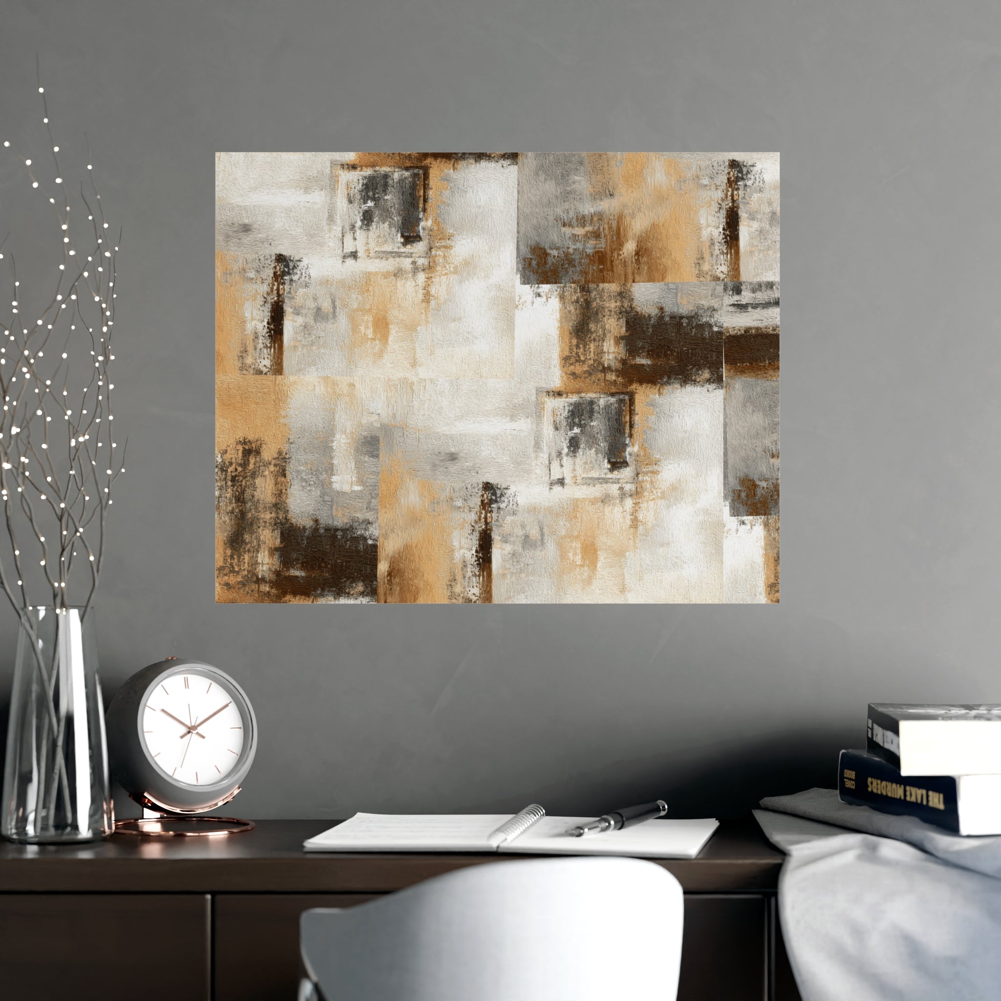 Abstract Wall Art Print Neutral Poster Pattern