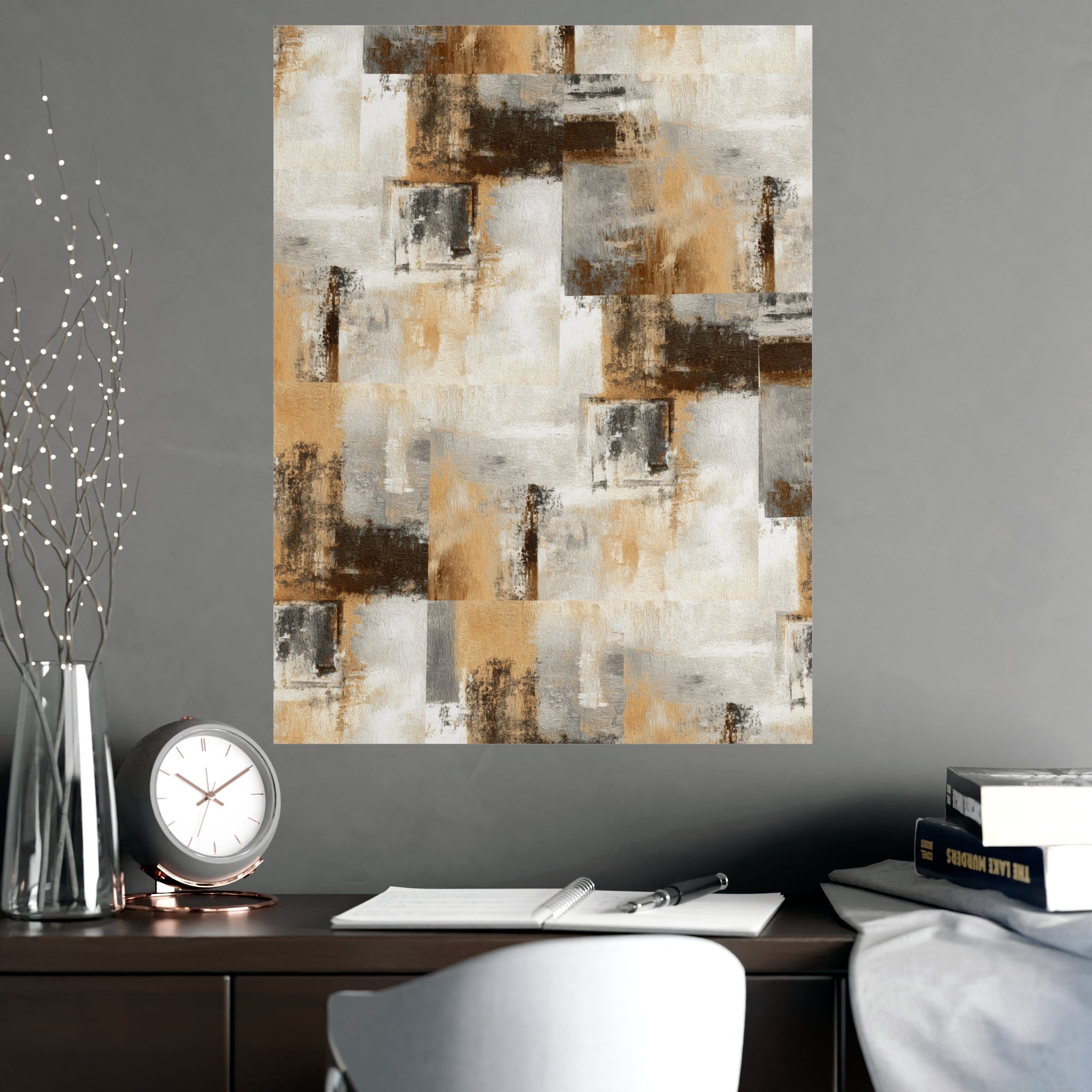Abstract Wall Art Print Neutral Poster Pattern