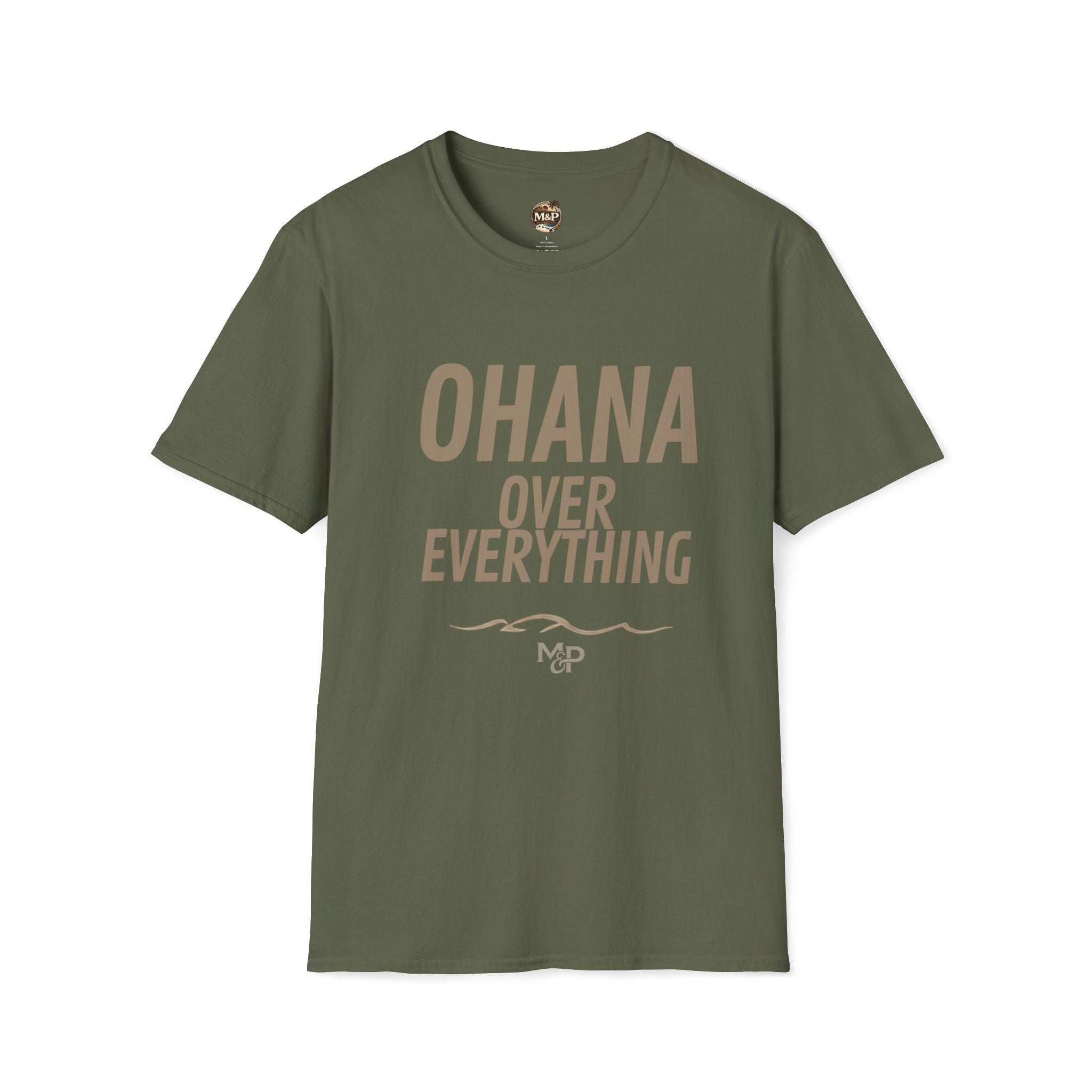 Ohana Over Everything T-Shirt | Family Motto Tee by Printify
