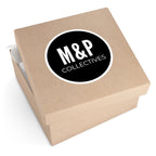 M&P Collectives logo Round Stickers | Vinyl decal, indoor/outdoor by Printify