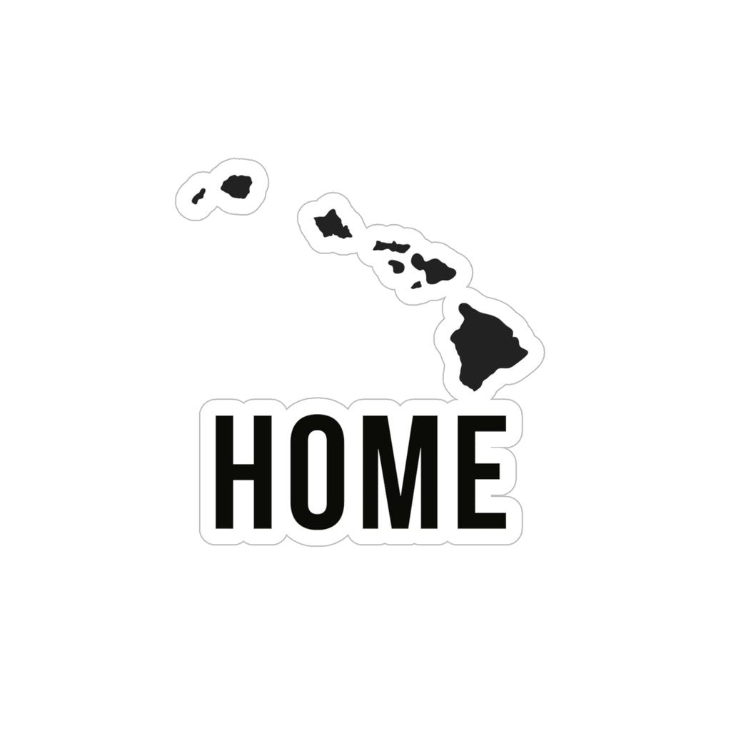 Hawaii islands HOME Sticker | Transparent Outdoor Die-Cut Sticker by Printify