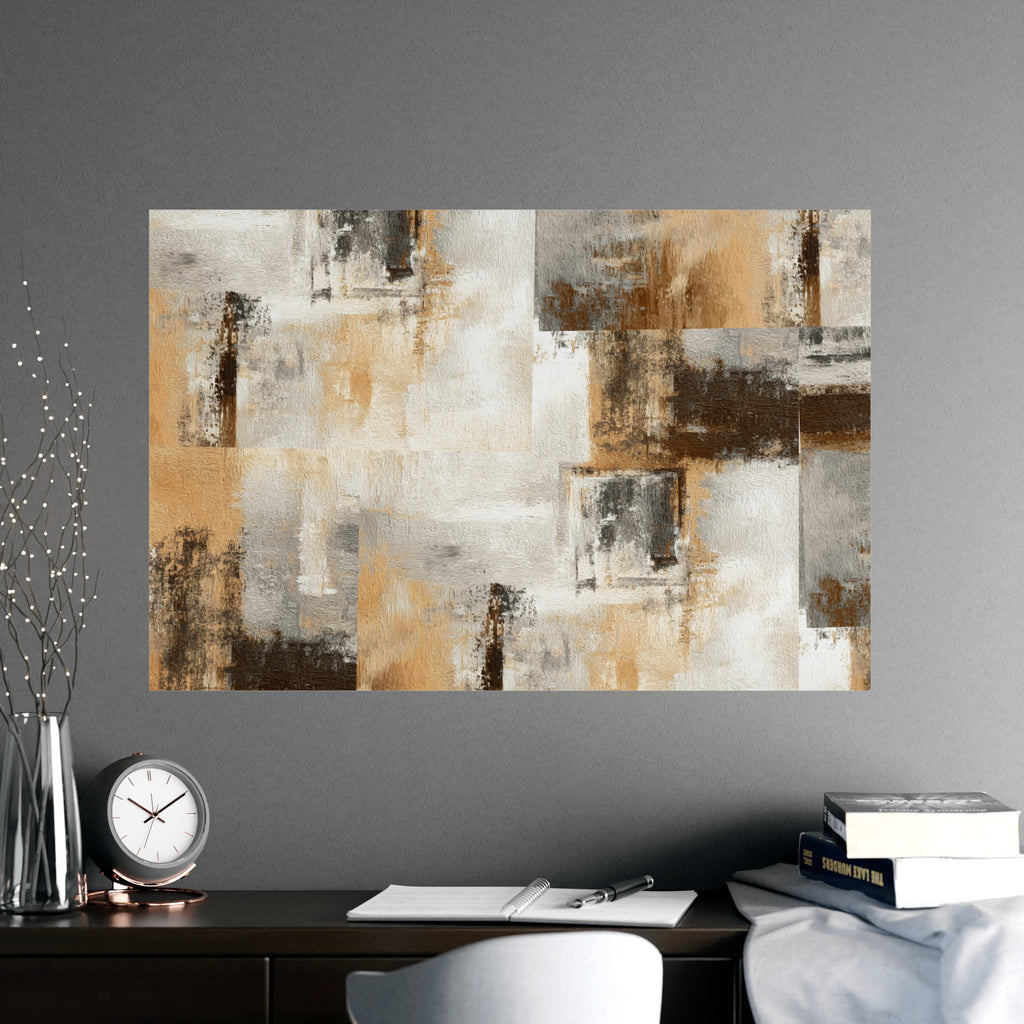 Abstract Wall Art Print Neutral Poster Pattern