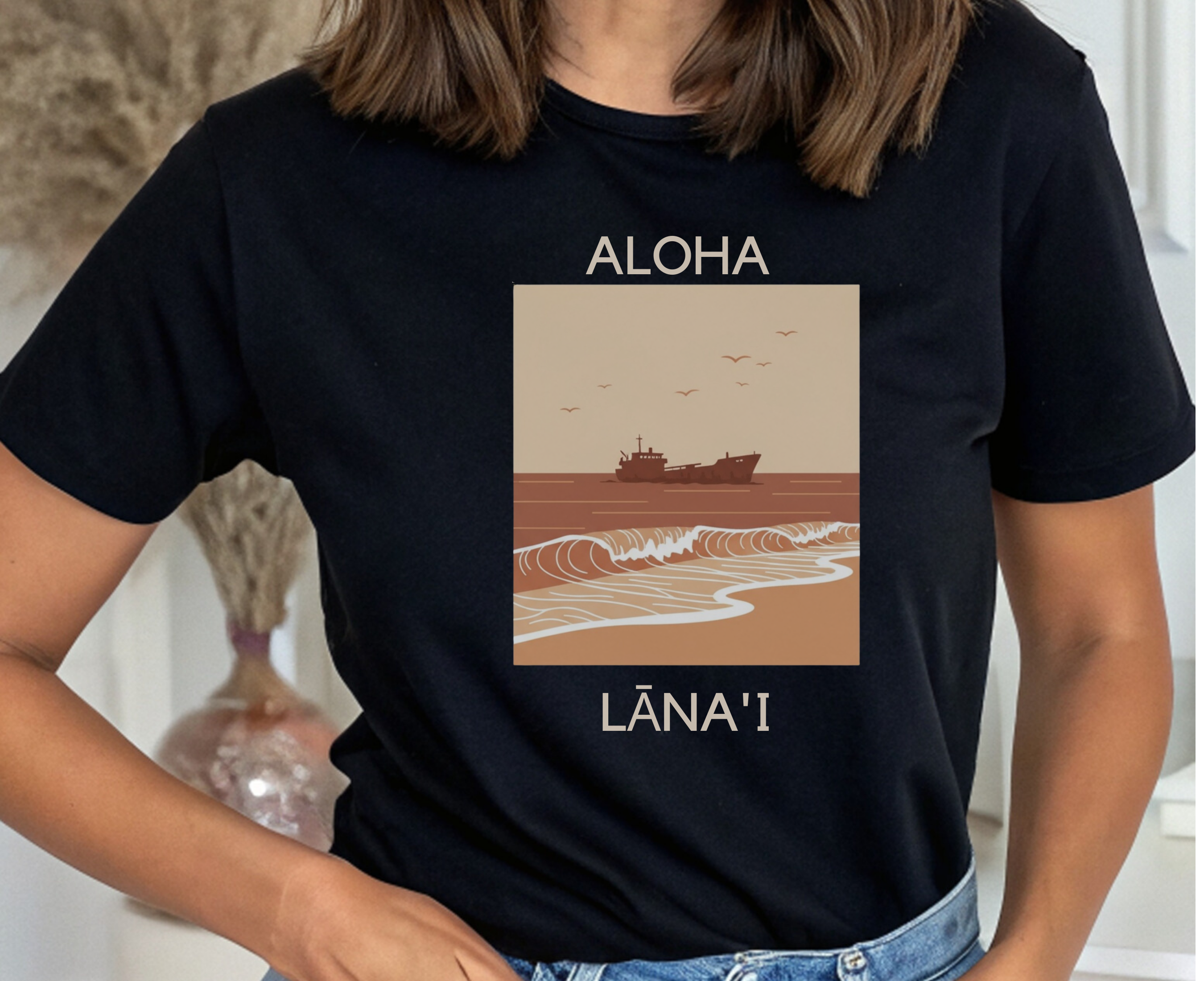 Aloha Lānaʻi Shipwreck Beach Unisex T-Shirt