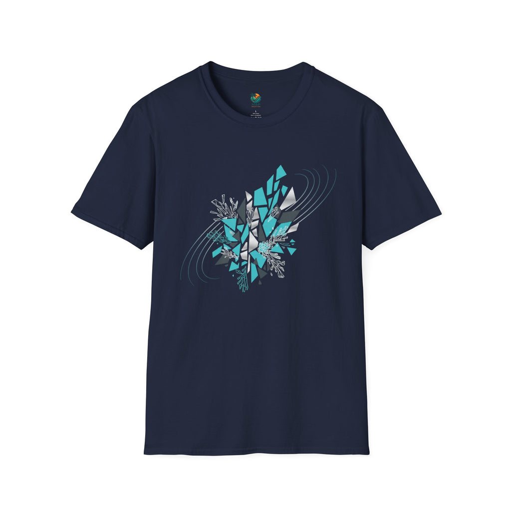 Coral Reef Abstract AI Art T-Shirt by Printify