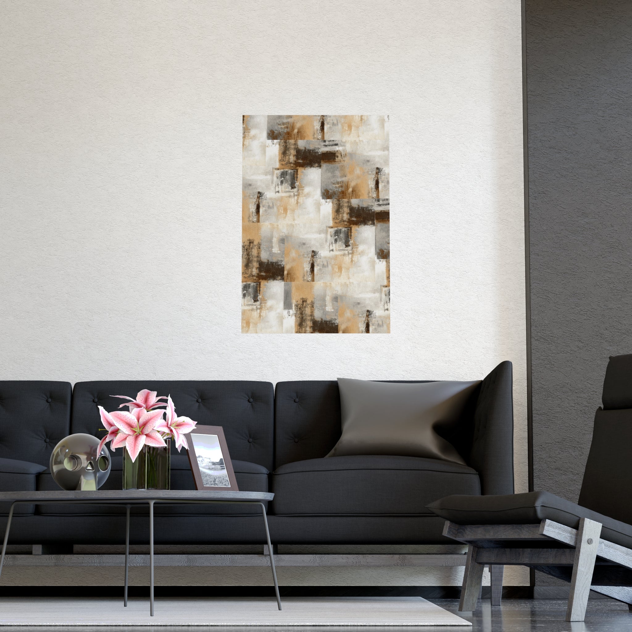 Abstract Wall Art Print Neutral Poster Pattern