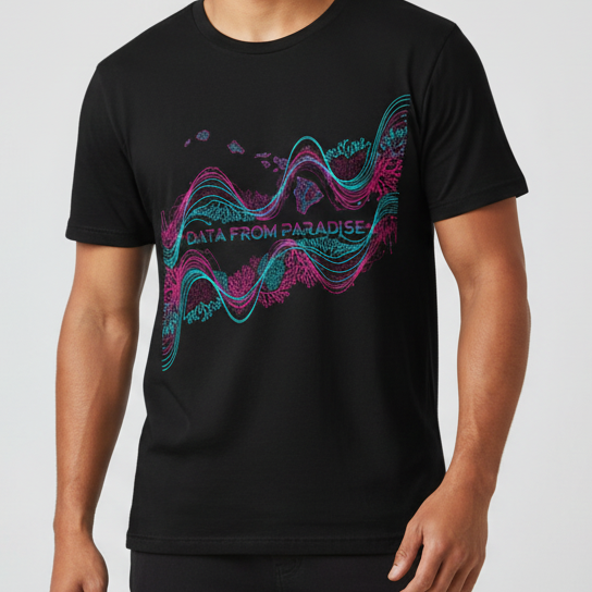 Paradise Abstract Hawaii Islands T-Shirt by Printify