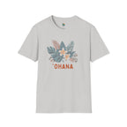 `Ohana blue on Black T-Shirt by Printify