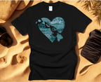 Hawaii at Heart Blue Unisex T-Shirt by Printify