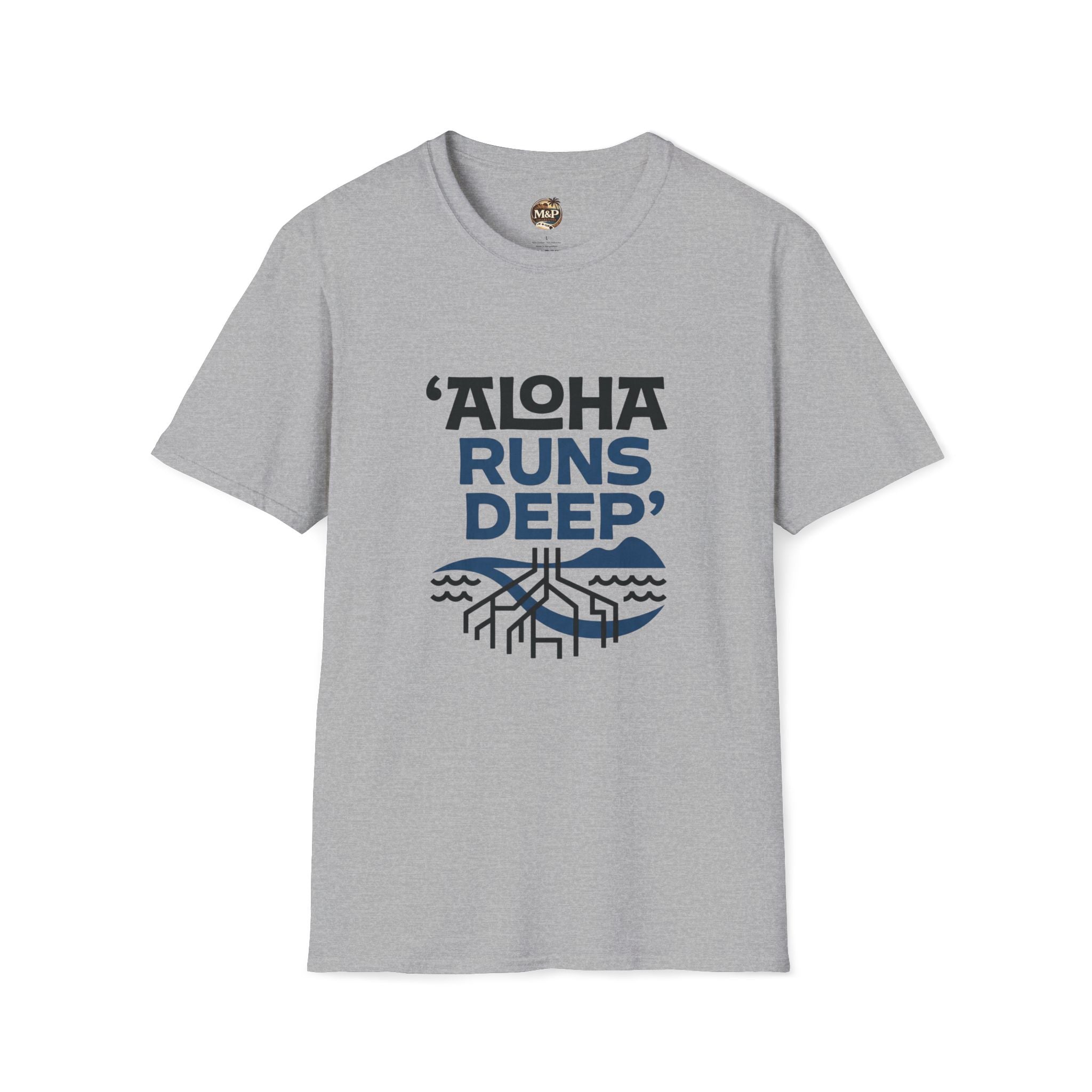 Aloha Runs Deep T-Shirt — Hawaiian Surf Vibe Tee by Printify
