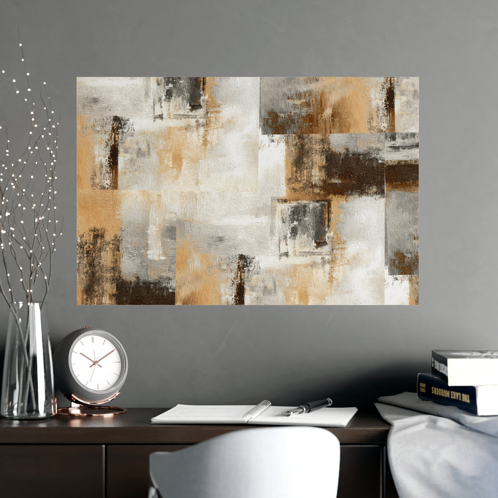 Abstract Wall Art Print Neutral Poster Pattern