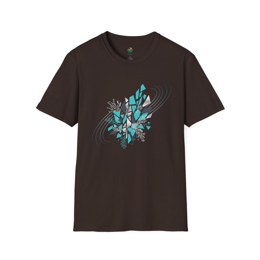Coral Reef Abstract AI Art T-Shirt by Printify