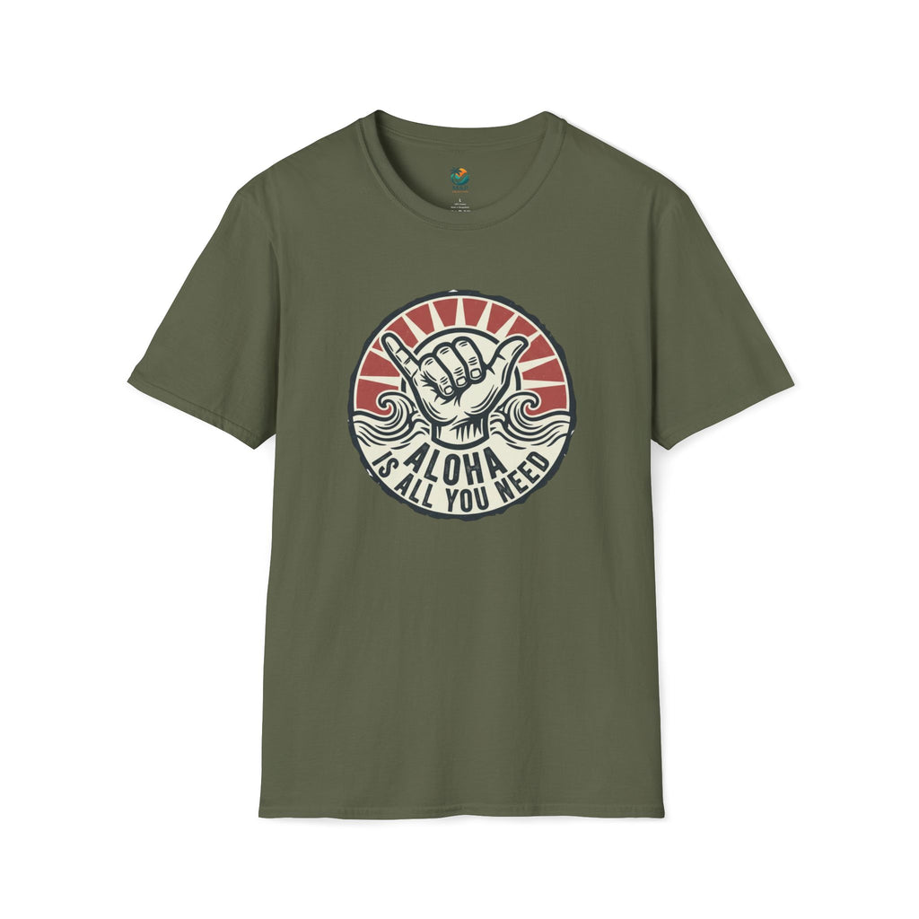 Aloha Is All You Need Shaka T-Shirt by Printify