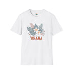 `Ohana blue on Black T-Shirt by Printify