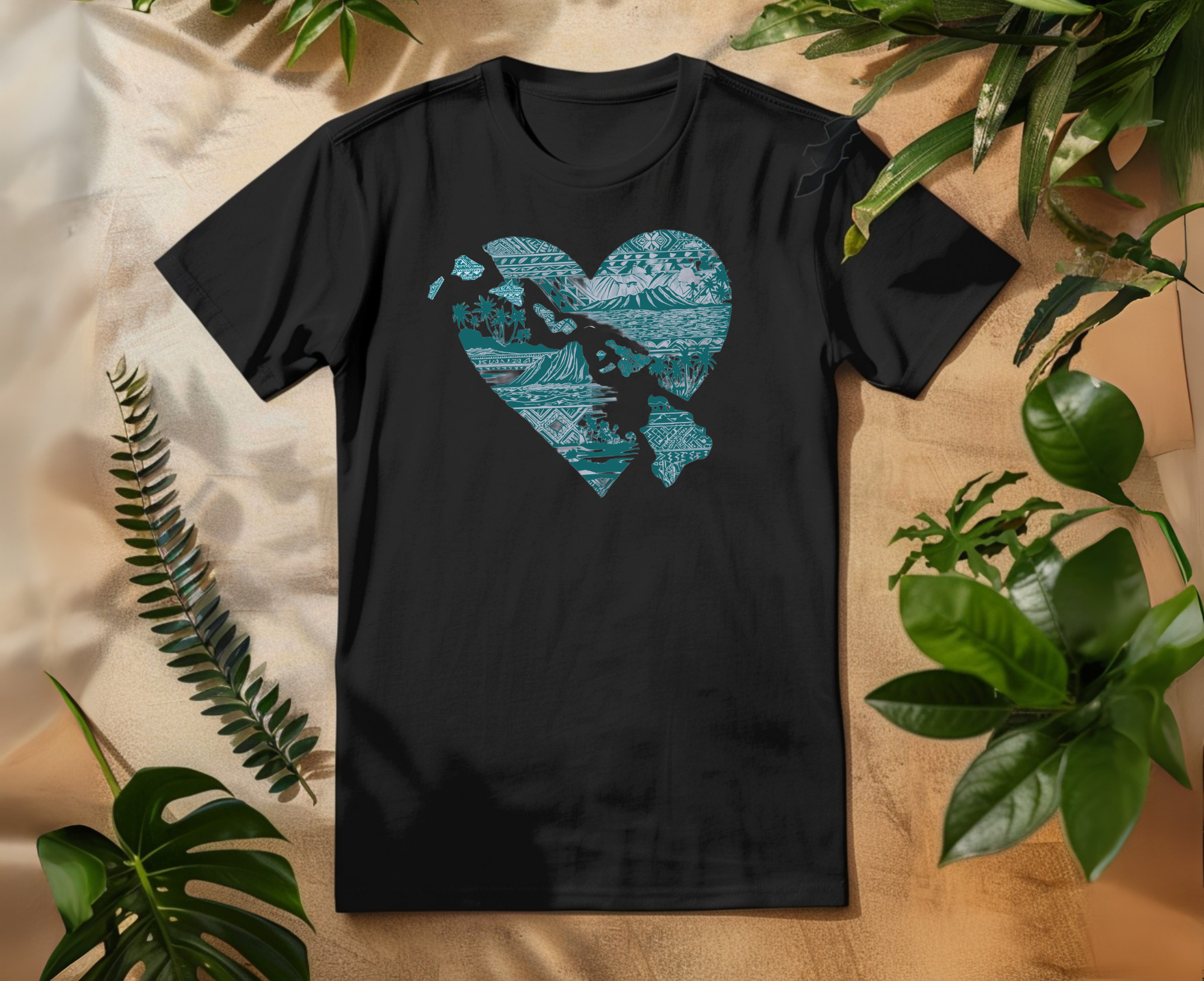 Hawaii at Heart Blue Unisex T-Shirt