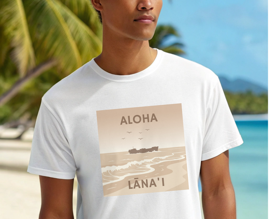 Aloha Lānaʻi Shipwreck Unisex T-Shirt by Printify