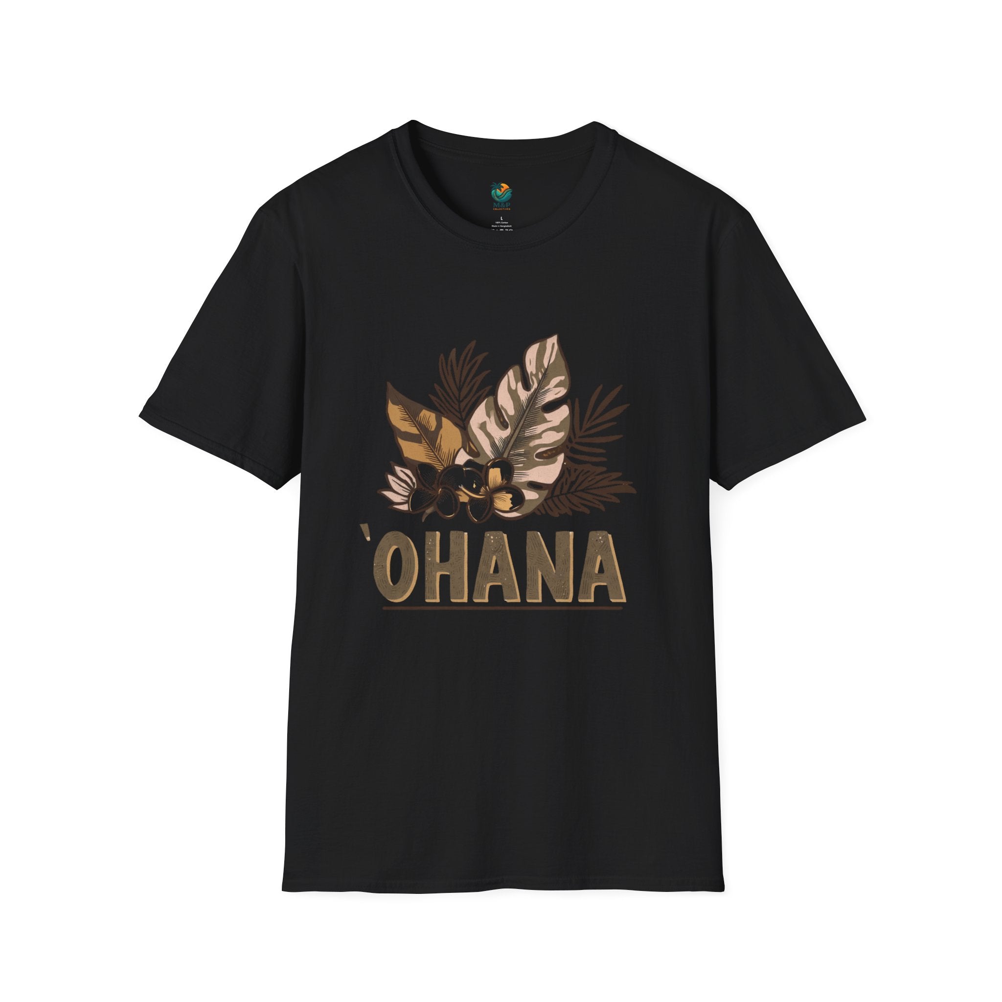 `Ohana Blue on Black T-Shirt