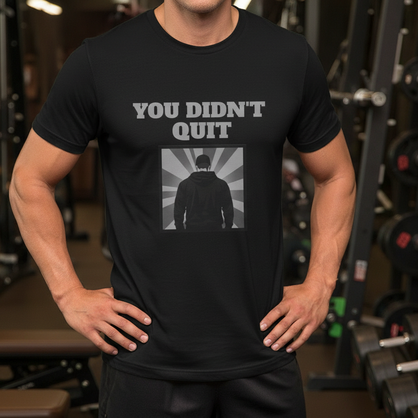 You Didn't Quit Unisex Fitness T-Shirt by Printify