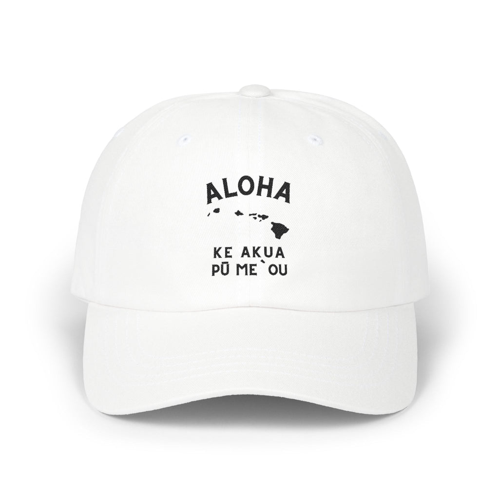 Aloha Hawaii Islands Dad Cap embroidered hat by Printify