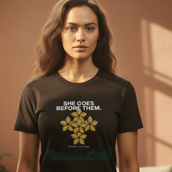Proverbs 31 'She Goes Before Them' T‑Shirt by Printify