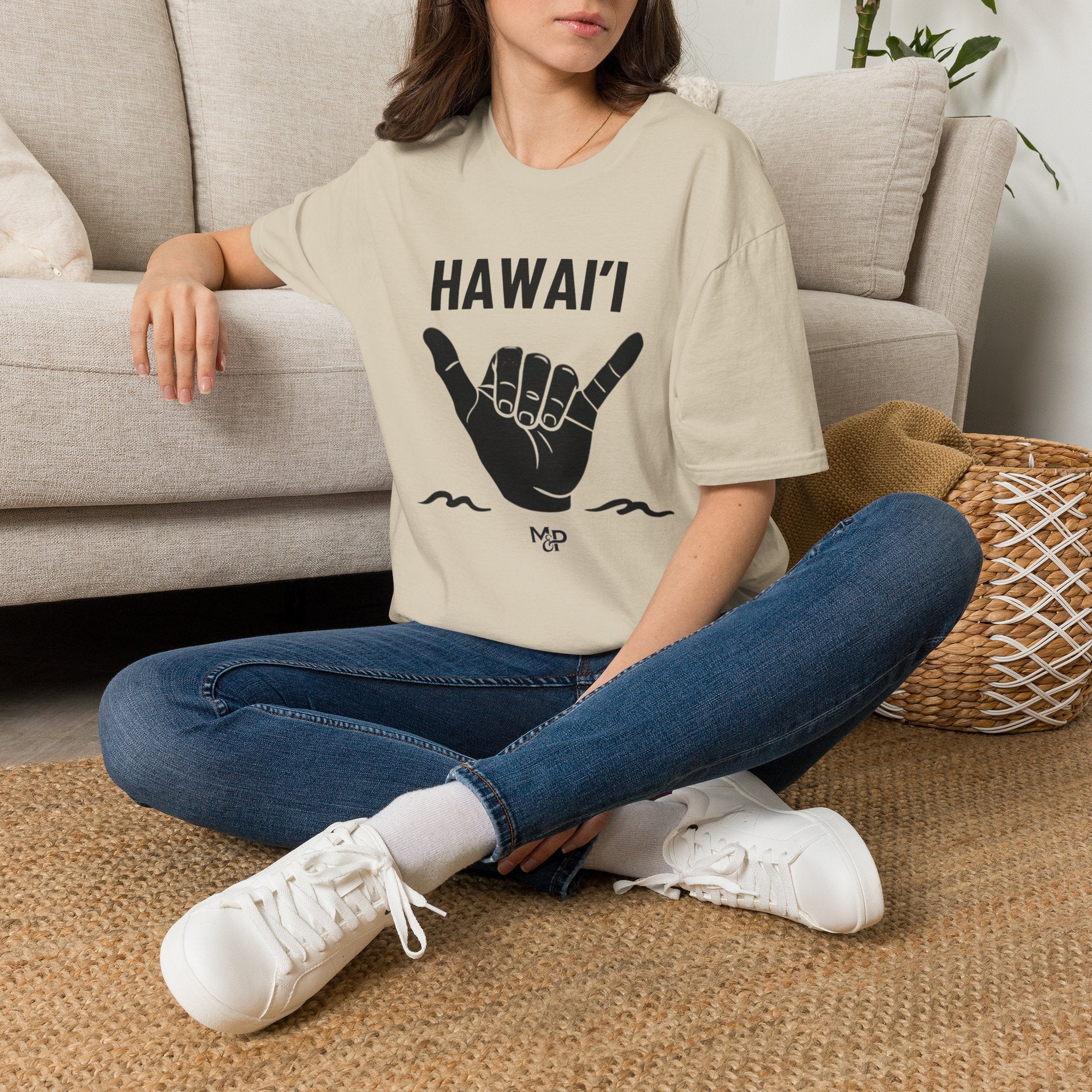 Hawaii Shaka Hand T-Shirt Island Aloha Graphic Tee by Printify