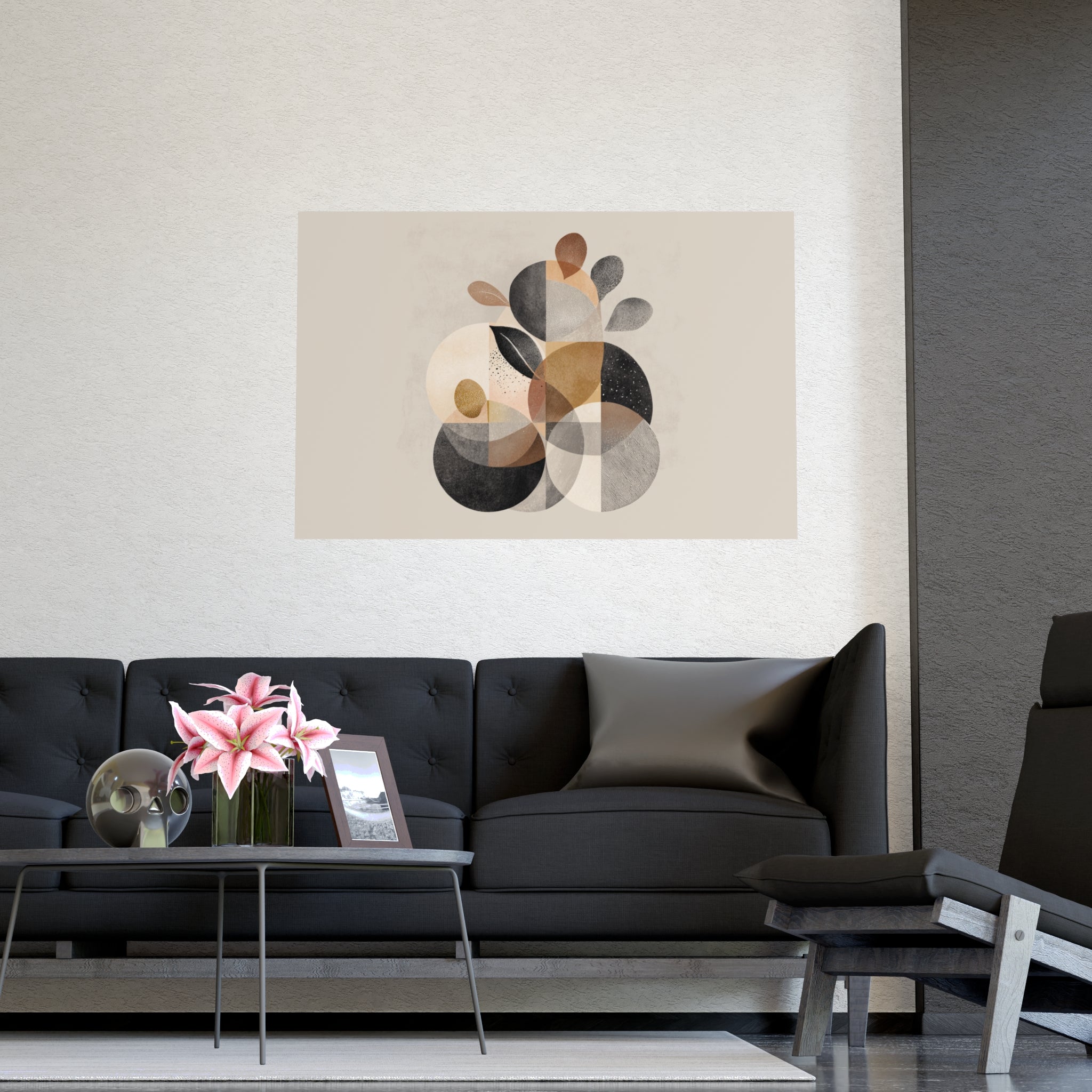 Abstract Wall Art Print Neutral Poster