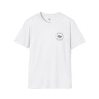 Hawaii At Heart Shaka Plumeria T-Shirt | Minimal Monogram Circle Logo by Printify