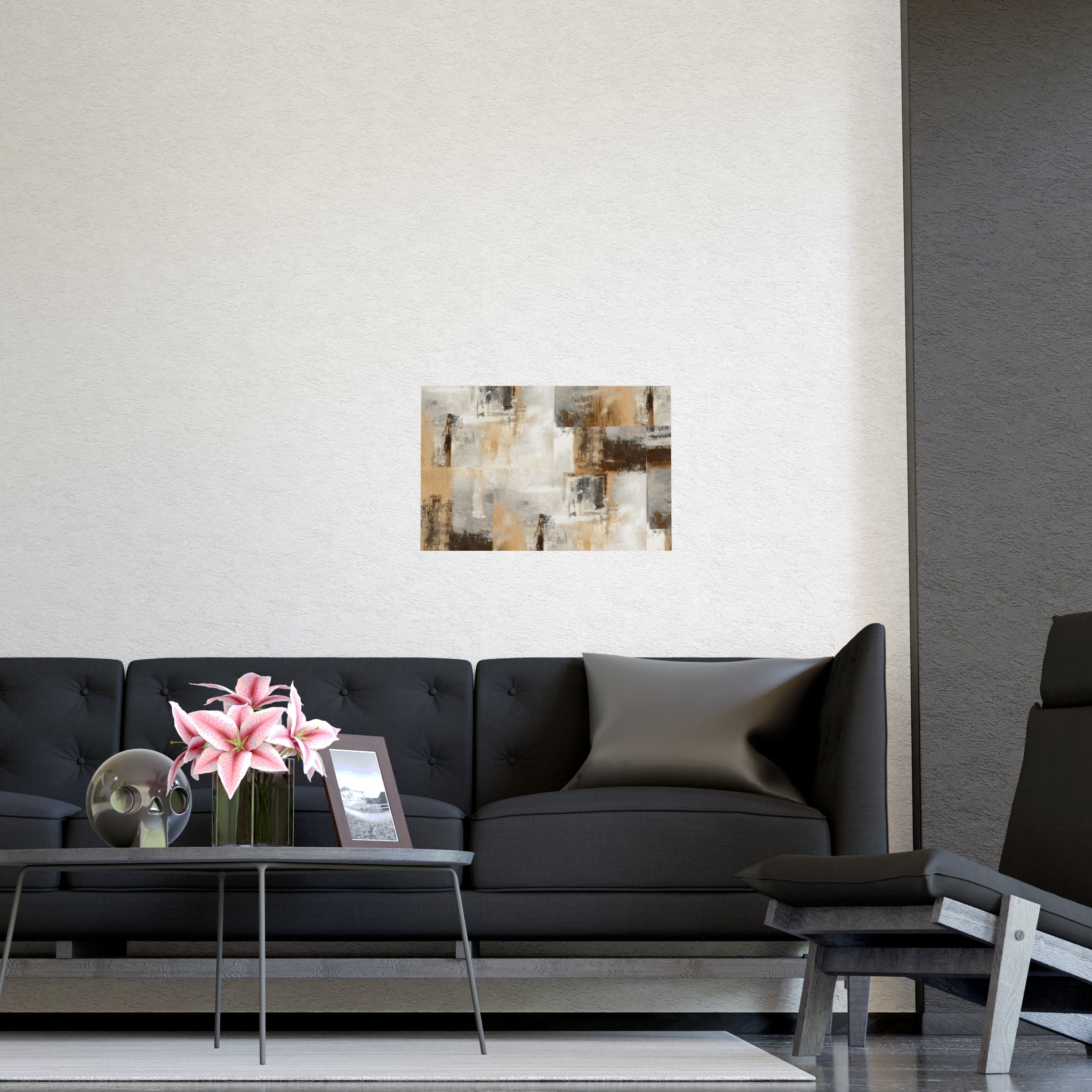 Abstract Wall Art Print Neutral Poster Pattern