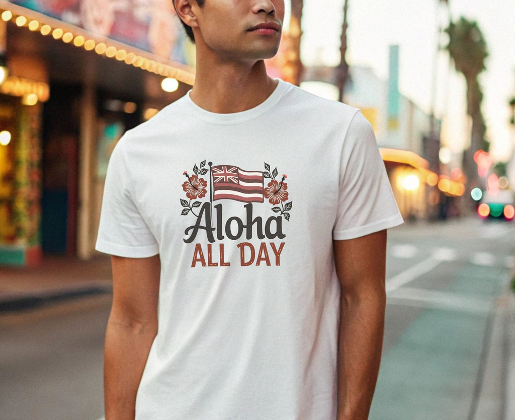 Aloha All Day T-shirt by Printify