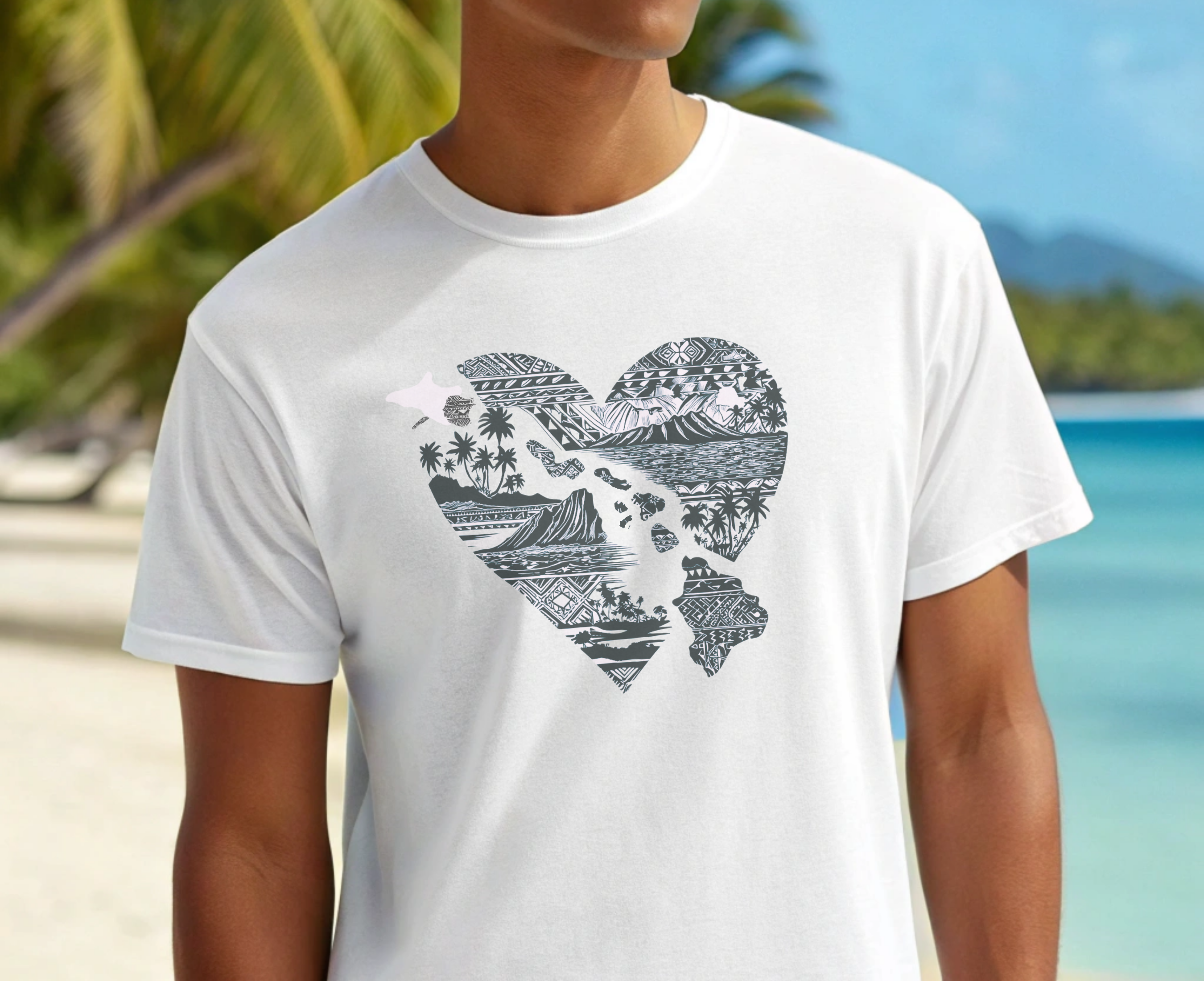 Hawaii Heart Unisex T-Shirt