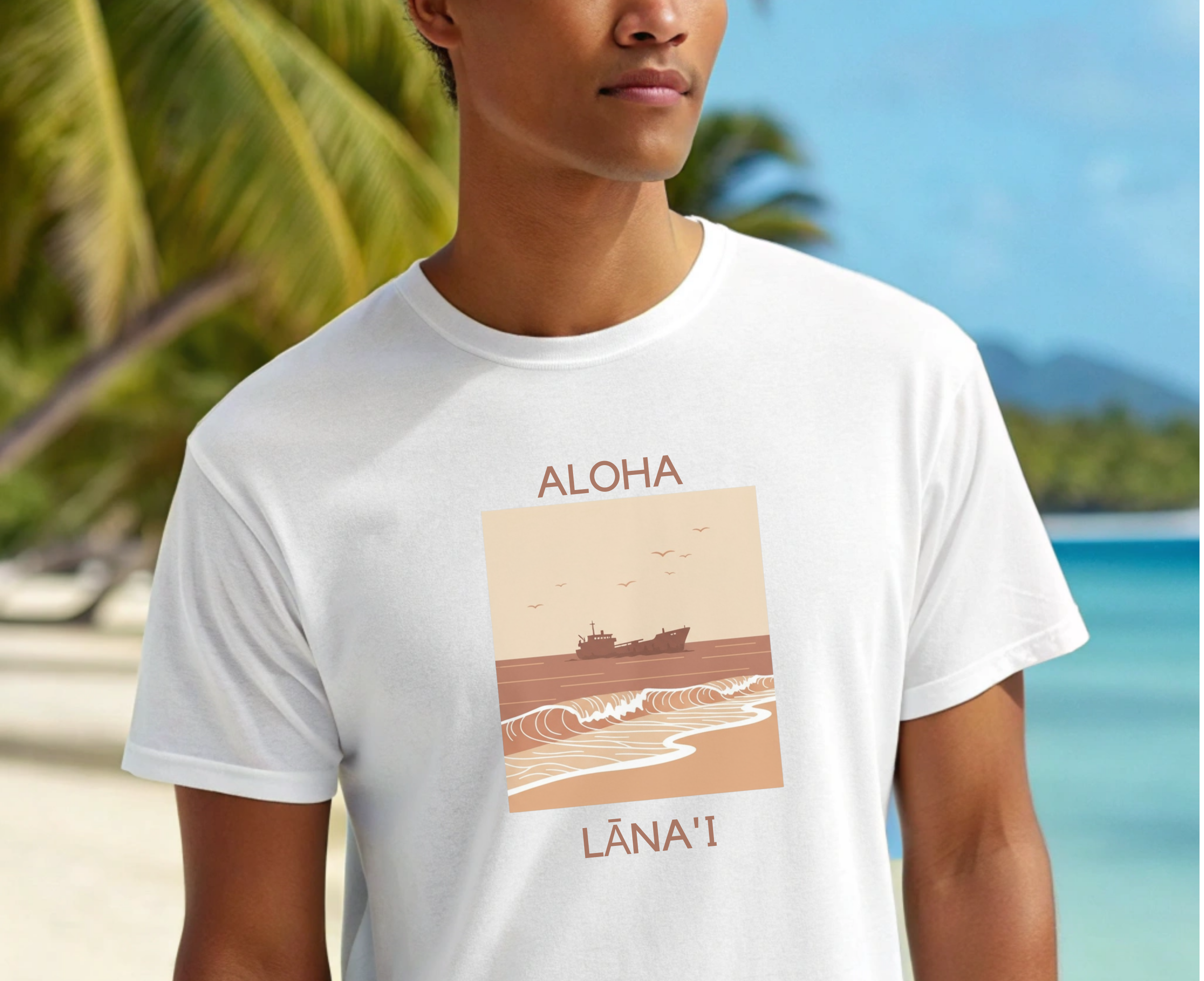 Aloha Lānaʻi Shipwreck Beach Unisex T-Shirt