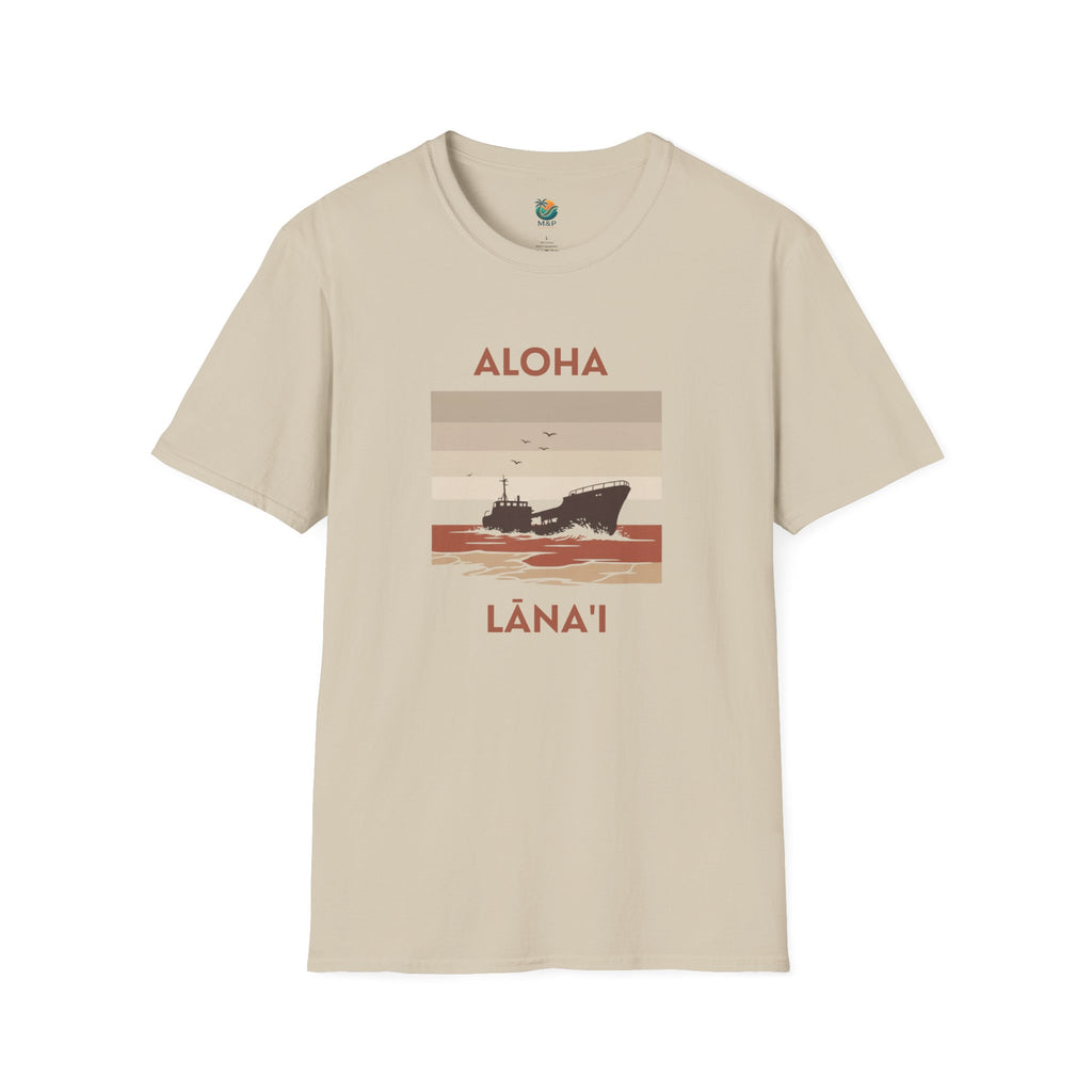 Aloha Lānaʻi Shipwreck Beach T-Shirt by Printify