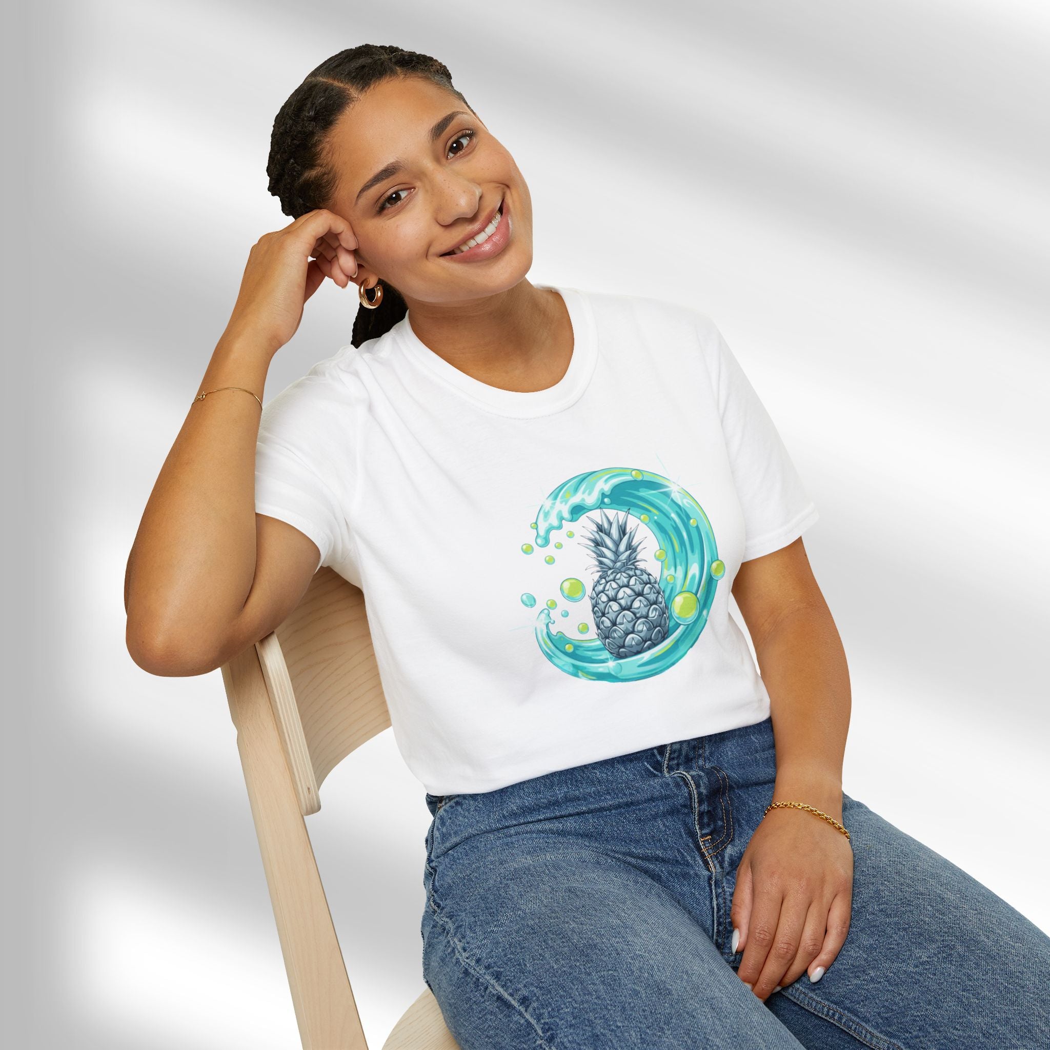 Chrome Pineapple Wave T-Shirt