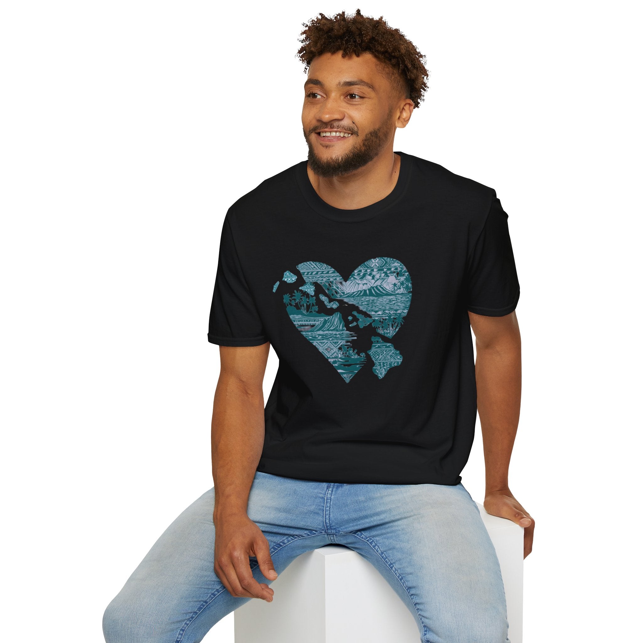 Hawaii at Heart Blue Unisex T-Shirt