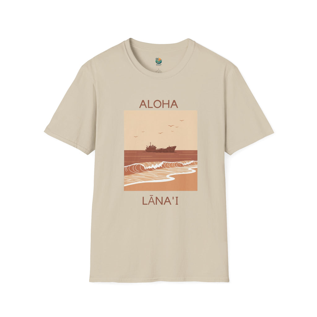 Aloha Lānaʻi Shipwreck Beach Unisex T-Shirt by Printify