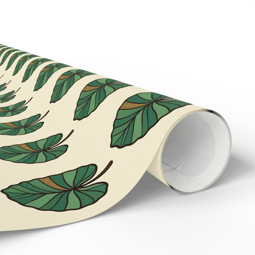 Taro Leaf Wrapping Papers, Gift Wrap Roll by Printify