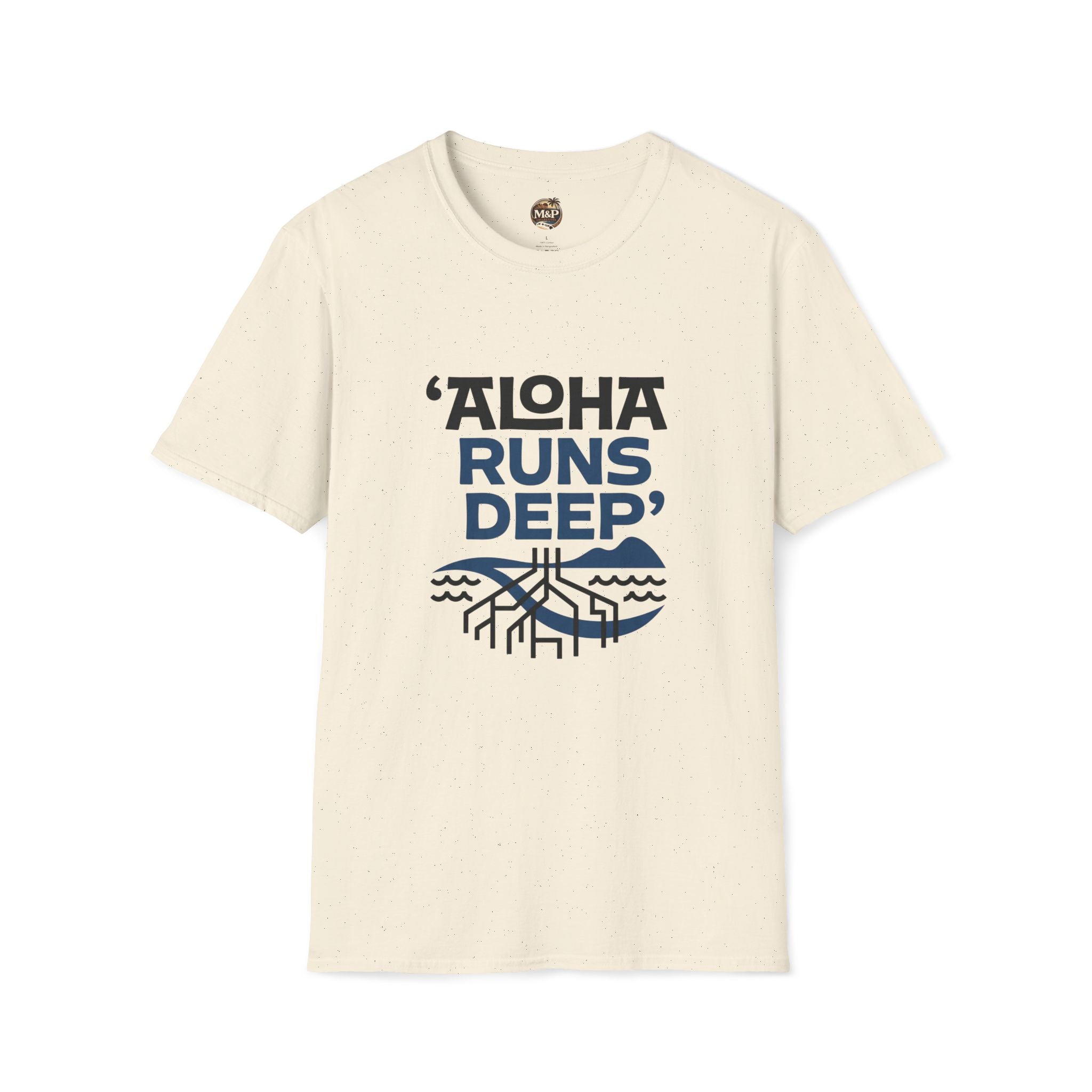 Aloha Runs Deep T-Shirt — Hawaiian Surf Vibe Tee by Printify