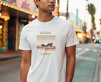 Aloha Lānaʻi Shipwreck Beach T-Shirt by Printify
