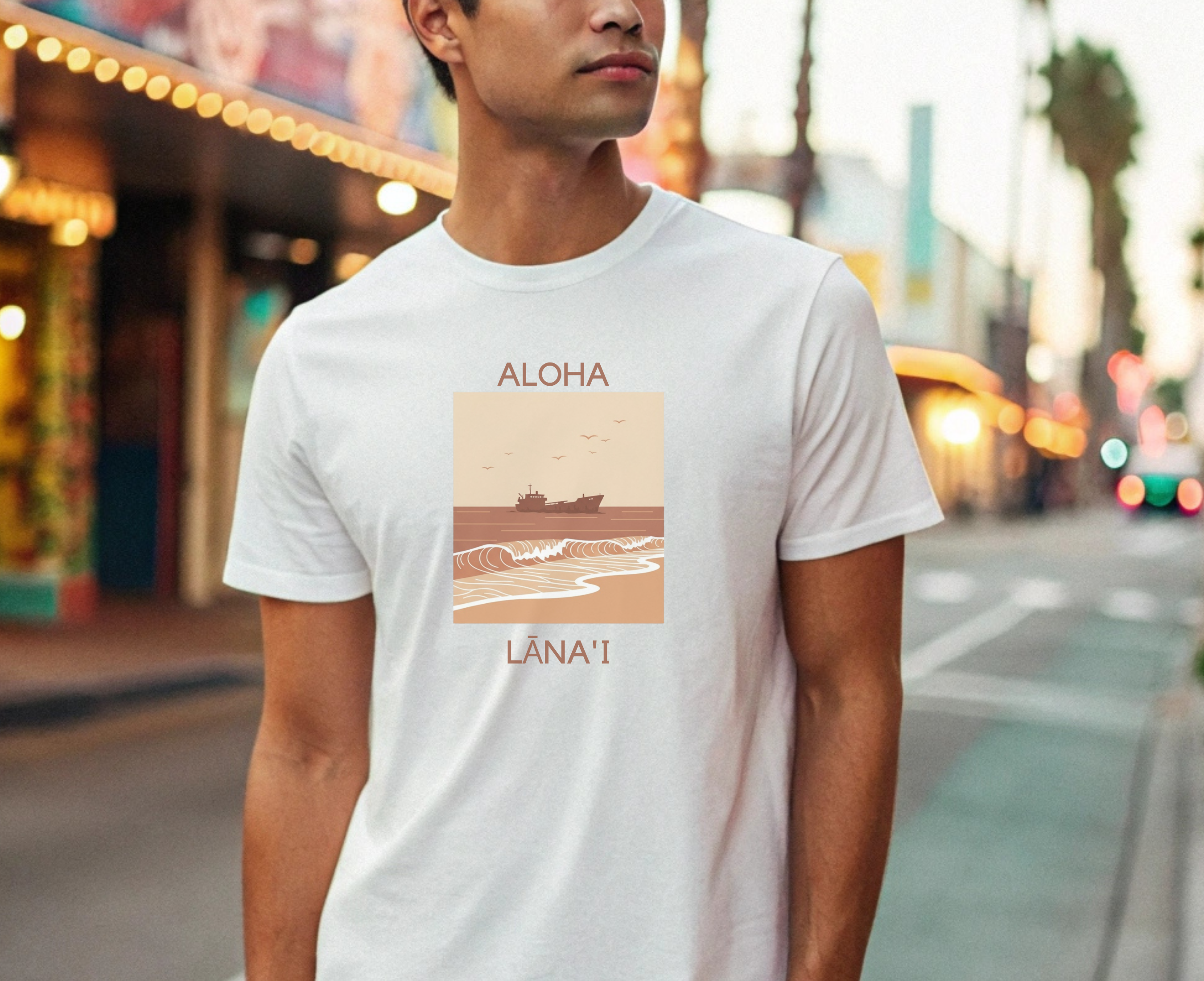 Aloha Lānaʻi Shipwreck Beach Unisex T-Shirt