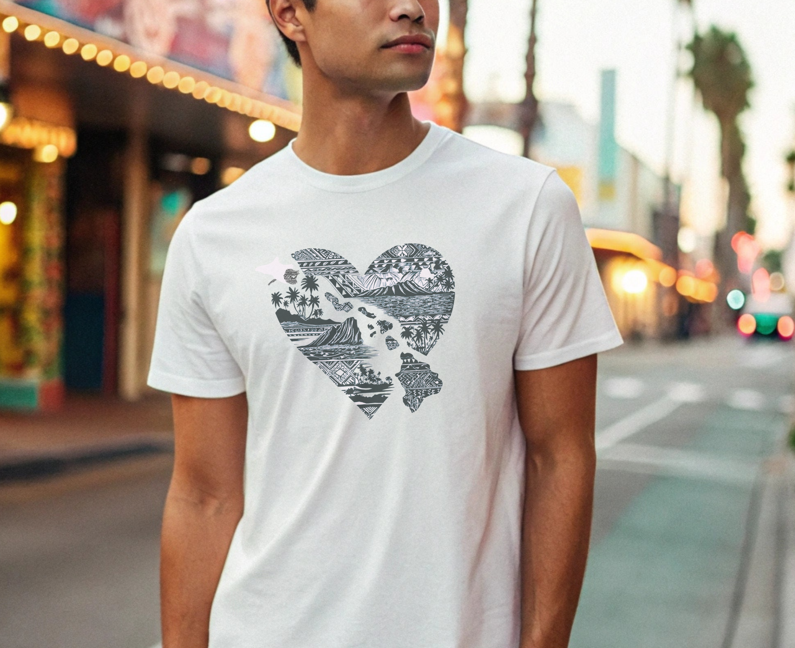 Hawaii Heart Unisex T-Shirt